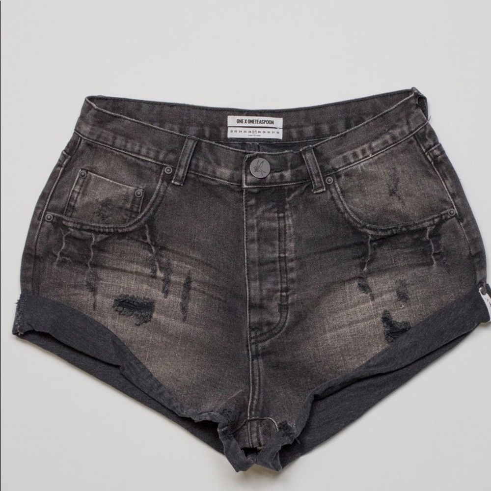 Mid Waist Bandits Shorts by One Teaspoon